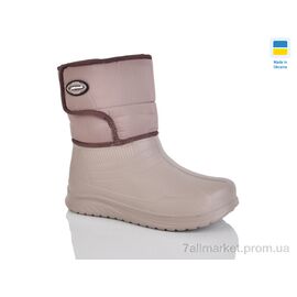 Чоботи з піни жіночі Зима D392ТР бежевий (6 пар р.37-41) "Inblue" недорого оптом від прямого постачальника