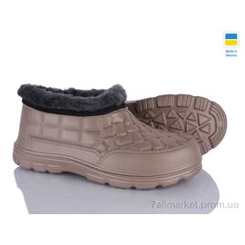 Калоші жіночі Зима L5 св.коричневий (6 пар р.37-42) "Vladimir" недорого оптом від прямого постачальника