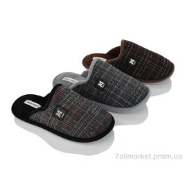 Тапки чоловічі домашні Весна/осінь MU10247 mix (12 пар р.41-46) "Soylu" недорого оптом від прямого постачальника