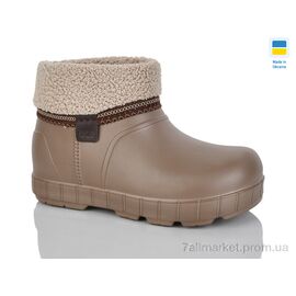 Фотография Галоши женские зима Гіпаніс Ж 43 т.бежевий (6 пар р.37-41) "Progress" недорого оптом от прямого поставщика