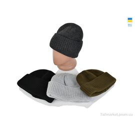 Шапка чоловіча Зима 222 mix (5 шт. р.сіткаOne size) "LiBang" недорого оптом від прямого постачальника