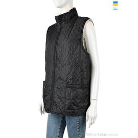 Жилетка жіноча Зима Жилетка замок чорно-білий (8 шт. р.сітка48-62) "LiBang" недорого оптом від прямого постачальника