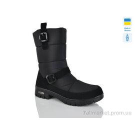 Фотография Ботинки женские стильные зима 3415 чорний (6 пар р.37-41) "Зручне взуття" недорого оптом от прямого поставщика