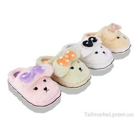 Фотография Тапки женские для дома зима B1182 mix (6 пар р.36-41) "SANLIN 2" недорого оптом от прямого поставщика