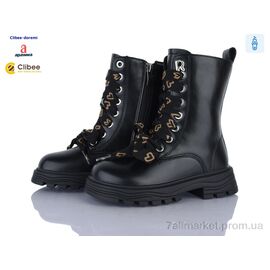 Черевики дитячі зручні Зима B6227-1 black (8 пар р.27-32) "Clibee-Doremi" недорого оптом від прямого постачальника