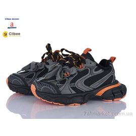 Фотография Кроссовки детские модные Весна/осень A503139 black-orange фліс (7 пар р.31-37) "Clibee-Doremi" недорого оптом от прямого поставщика