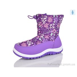 Фотография Дутики детские утепленные зима 528-3 фіолетовий (8 пар р.28-35) "SANLIN 2" недорого оптом от прямого поставщика