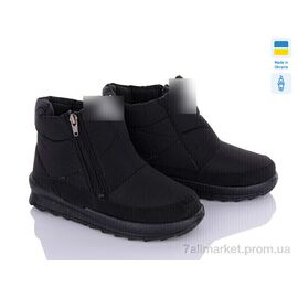 Фотография Ботинки женские стильные зима KZ411N чорний 2025 (8 пар р.37-41) "DeMur" недорого оптом от прямого поставщика
