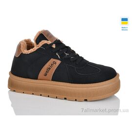 Кросівки жіночі модні Зима 5108 чорний (8 пар р.36-41) "DeMur" недорого оптом від прямого постачальника