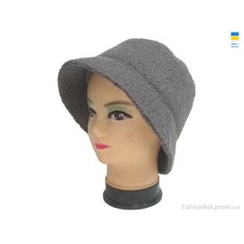 Фотография Панама женская Зима 0570 сірий (4 шт. р.сетка 56-60) "Mabi" недорого оптом от прямого поставщика