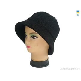 Панама жіноча Зима 0576 чорний (4 шт. р.сітка56-60) "Mabi" недорого оптом від прямого постачальника