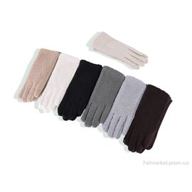 Фотография Перчатки женские Зима 01 mix (12 шт. р.сетка 6,5-8,5) "KUINH" недорого оптом от прямого поставщика