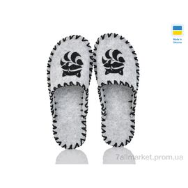 Тапки чоловічі домашні Весна/осінь 348M сірий (9 пар р.40-45) "Active" недорого оптом від прямого постачальника