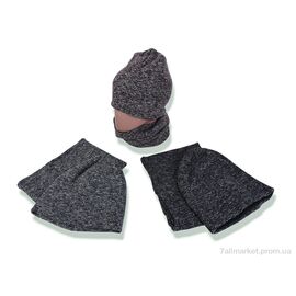 Фотография Женская шапка Зима Y930-1 (шапка+баф) mix (5 шт. р.сетка 50-54) "Red Hat" недорого оптом от прямого поставщика