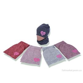 Фотография Женская шапка Зима Y935-1 (шапка+баф) mix (5 шт. р.сетка 48-52) "Red Hat" недорого оптом от прямого поставщика