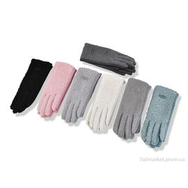 Рукавички жіночі Зима 262-02 mix (600 шт. р.сітка6,5-8,5) "CAP" недорого оптом від прямого постачальника