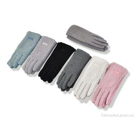 Рукавички жіночі Зима 262-04 mix (600 шт. р.сітка6,5-8,5) "CAP" недорого оптом від прямого постачальника