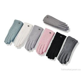 Рукавички жіночі Зима 262-05 mix (600 шт. р.сітка6,5-8,5) "CAP" недорого оптом від прямого постачальника