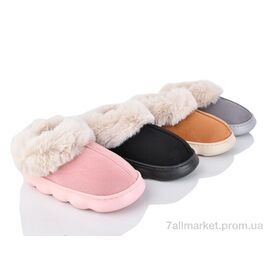 Тапки жіночі для будинку Зима 918 mix (12 пар р.36-41) "Deshman" недорого оптом від прямого постачальника
