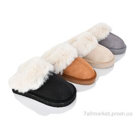 Тапки жіночі для будинку Зима 718 mix (12 пар р.36-41) "Deshman" недорого оптом від прямого постачальника