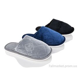 Тапки чоловічі домашні Весна/осінь L379 mix (12 пар р.41-46) "Deshman" недорого оптом від прямого постачальника
