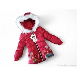 Куртка дитяча Зима K481 червоний (3 шт. р.сітка1-3) "Kids-modnik" недорого оптом від прямого постачальника