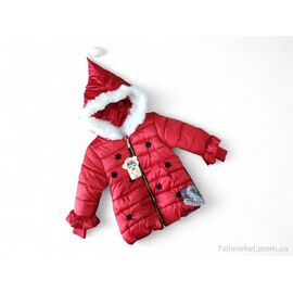 Куртка дитяча Зима U1-3 червоний (3 шт. р.сітка2-4) "Kids-modnik" недорого оптом від прямого постачальника