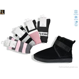 Фотография Угги женские утепленные зима L-955-2A (8 пар р.36-41) "Lilin" недорого оптом от прямого поставщика