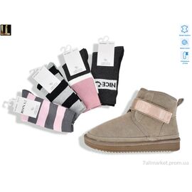 Уггі жіночі утеплені Зима L955-12A (8 пар р.36-41) "Lilin" недорого оптом від прямого постачальника