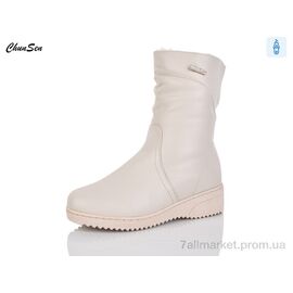 Фотография Ботинки женские стильные зима 37887X-7 (8 пар р.37-42) "Chunsen" недорого оптом от прямого поставщика