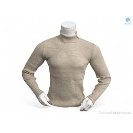 Светр чоловічий Весна/осінь 7101 бежевий (3 шт. р.сіткаM-XL) "TurkishBrend" недорого оптом від прямого постачальника