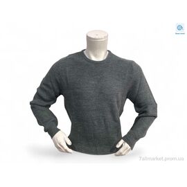 Светр чоловічий Весна/осінь 7102 сірий (3 шт. р.сітка2XL-4XL) "TurkishBrend" недорого оптом від прямого постачальника