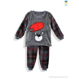 Дитяча піжама Зима 199267 сірий (5 шт. р.сітка92-122) "Kir15" недорого оптом від прямого постачальника