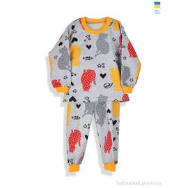 Дитяча піжама Зима 195282 сірий (5 шт. р.сітка98-128) "Kir15" недорого оптом від прямого постачальника