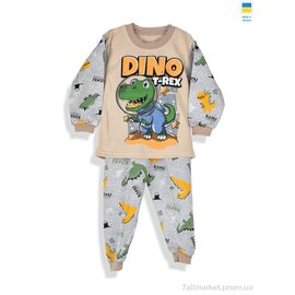 Дитяча піжама Зима 195287 бежевий (5 шт. р.сітка98-128) "Kir15" недорого оптом від прямого постачальника