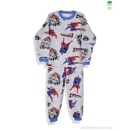 Дитяча піжама Зима 195361 сірий (3 шт. р.сітка128-140) "Kir15" недорого оптом від прямого постачальника