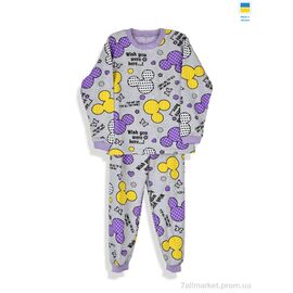 Дитяча піжама Зима 195362 сірий (3 шт. р.сітка128-140) "Kir15" недорого оптом від прямого постачальника