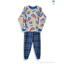 Дитяча піжама Зима 195364 сірий (3 шт. р.сітка128-140) "Kir15" недорого оптом від прямого постачальника
