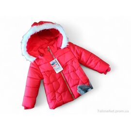 Куртка дитяча Весна/осінь S74 червоний єврозима (3 шт. р.сітка2-3) "Kids-modnik" недорого оптом від прямого постачальника
