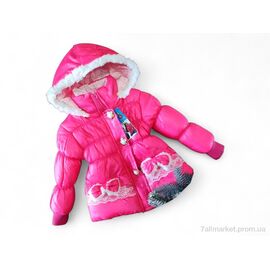 Куртка дитяча Весна/осінь 3-2 малиновий єврозима (3 шт. р.сітка1-3) "Kids-modnik" недорого оптом від прямого постачальника