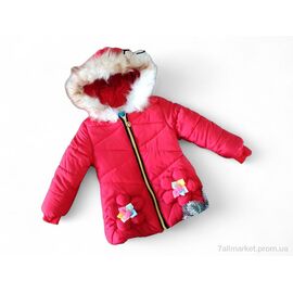Куртка дитяча Весна/осінь F366 червоний єврозима (3 шт. р.сітка2-4) "Kids-modnik" недорого оптом від прямого постачальника