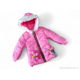 Куртка дитяча Весна/осінь F366 рожевий єврозима (3 шт. р.сітка2-4) "Kids-modnik" недорого оптом від прямого постачальника
