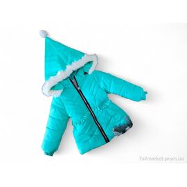 Куртка дитяча Весна/осінь F334 бірюзовий єврозима (4 шт. р.сітка1-4) "Kids-modnik" недорого оптом від прямого постачальника