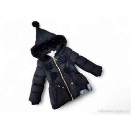 Куртка дитяча Весна/осінь F367 чорний єврозима (4 шт. р.сітка2-5) "Kids-modnik" недорого оптом від прямого постачальника