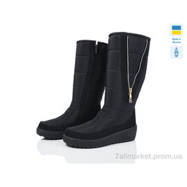 Дутики жіночі утеплені Зима Т6 чорний (6 пар р.37-41) "Paolla" недорого оптом від прямого постачальника