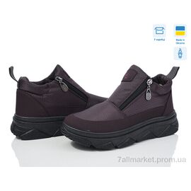 Дутики жіночі утеплені Зима 1705 фіолетовий (6 пар р.37-41) "Paolla" недорого оптом від прямого постачальника