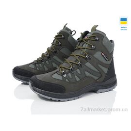 Черевики чоловічі стильні Зима ПАТ3 зелений (8 пар р.40-45) "Paolla" недорого оптом від прямого постачальника