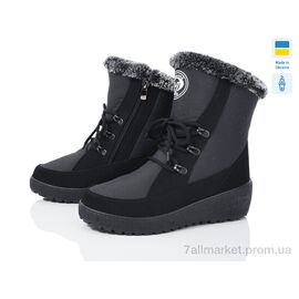 Фотография Дутики женские утепленные зима T3 чорний (6 пар р.37-41) "Paolla" недорого оптом от прямого поставщика