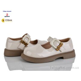Туфлі дитячі зручні Весна/осінь DB633-3 beige (6 пар р.27-32) "Clibee-Doremi" недорого оптом від прямого постачальника