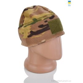 Шапка чоловіча Зима Шапка фліс з липучкою коричневий (56р) (5 шт. р.сіткаOne size) "VIOLA" недорого оптом від прямого постачальника